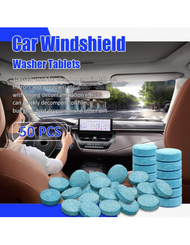 50 Tabletas Limpiaparabrisas CHRYMUM Concentradas 119g