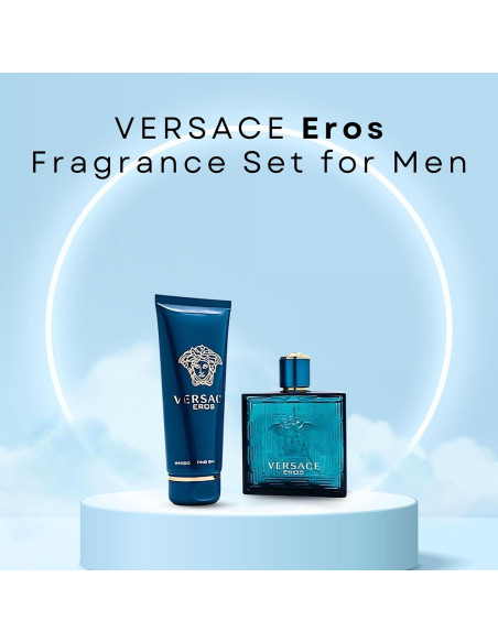 Conjunto de Fragancia Versace Eros - Eau de Toilette 100ml + Gel de Ducha 100ml