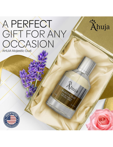 AHUJA Oud Majestuoso Eau De Parfum Unisex 100 ml - Fragancia Lujosa