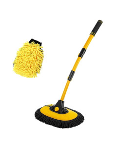 Kit de Lavado de Autos Sylvil con Cepillo y Mitón Microfibra