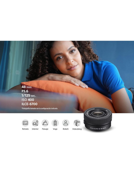 Lente Sony E PZ 16-50mm F3.5-5.6 OSS II Compacta APS-C
