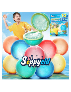 10 Piezas Globos de Agua Reutilizables Soppycid para Niños