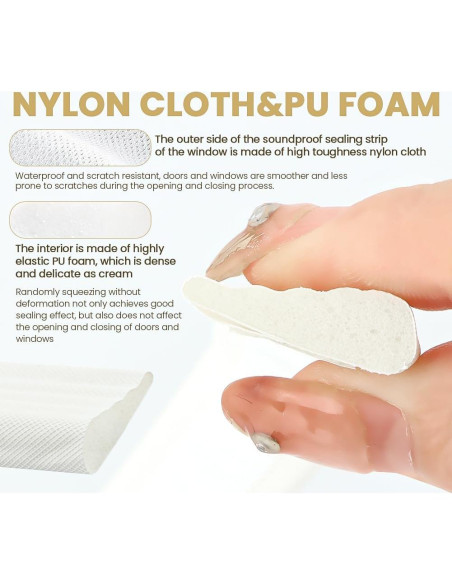 Sello de Puerta Aislante Loyanger 5m Espuma Anticolisión