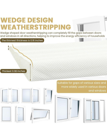 Sello de Puerta Aislante Loyanger 5m Espuma Anticolisión