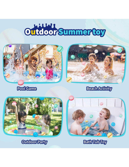 10 Piezas Globos de Agua Reutilizables Soppycid para Niños