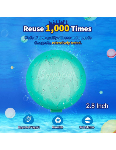 10 Piezas Globos de Agua Reutilizables Soppycid para Niños