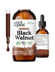 Tintura de Nuez Negra Silvestre 59 ml - Suplemento Detox Vegano