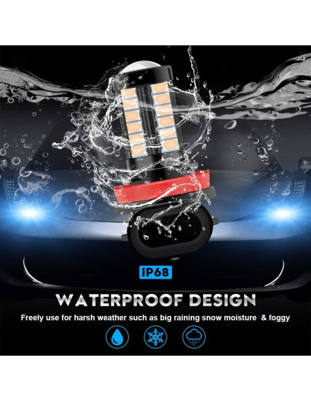 Bombillas LED de Niebla Teguangmei H8 H11 6000K Rosa 2Pcs