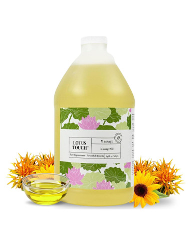 Aceite de Masaje Orgánico Lotus Touch 1.89L - Alta Deslizabilidad