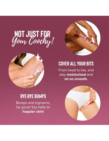 Crema de Afeitar Intima Coochy 907 g - Sin Erupciones, Para Piel Sensible