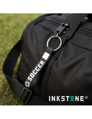 Paquete de 12 Llaveros de Fútbol Inkstone con Mensajes Motivacionales