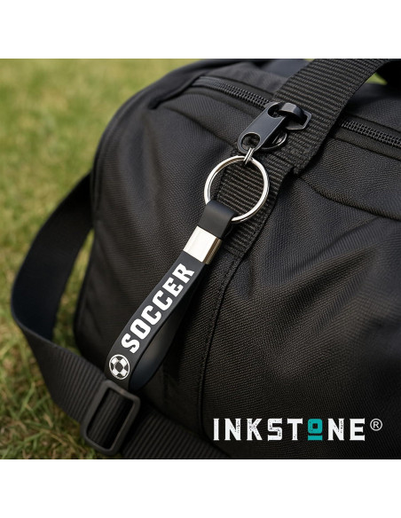 Paquete de 12 Llaveros de Fútbol Inkstone con Mensajes Motivacionales