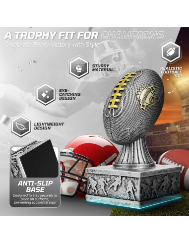 Trofeo de Fútbol Fantasía Flexzion 18.8 cm - Escudo Campeón