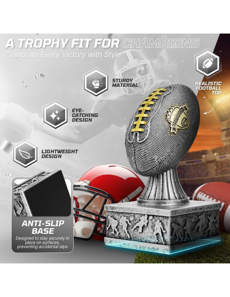 Trofeo de Fútbol Fantasía Flexzion 18.8 cm - Escudo Campeón