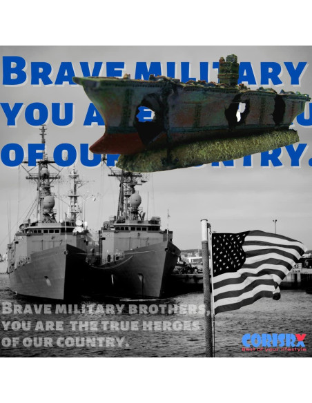 Adorno de Acuario CORISRX WS007 Estatua Barco de Guerra