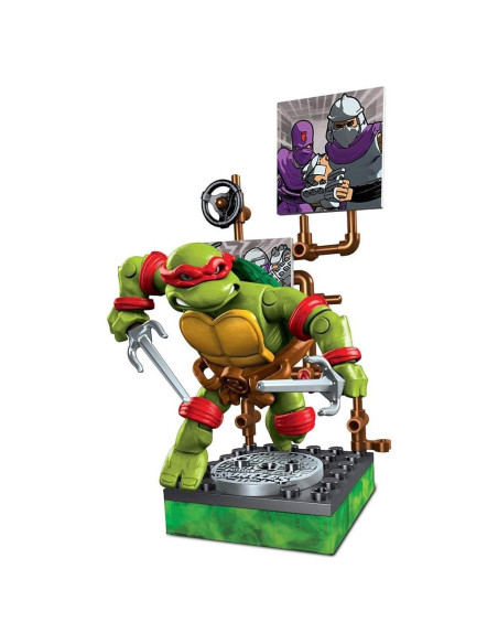 Figura de Acción Michelangelo Mega Bloks TMNT 1987 Detallada
