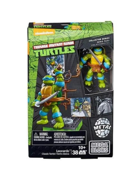Figura de Acción Michelangelo Mega Bloks TMNT 1987 Detallada