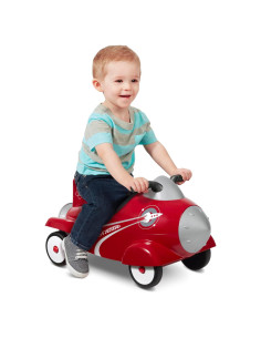Cohete Retro Radio Flyer para Niños 1-3 Años, Rojo