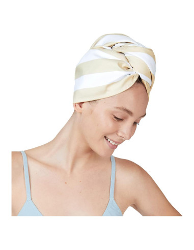 Toalla Turbante Dock & Bay Beige Bora Bora - Súper Absorbente