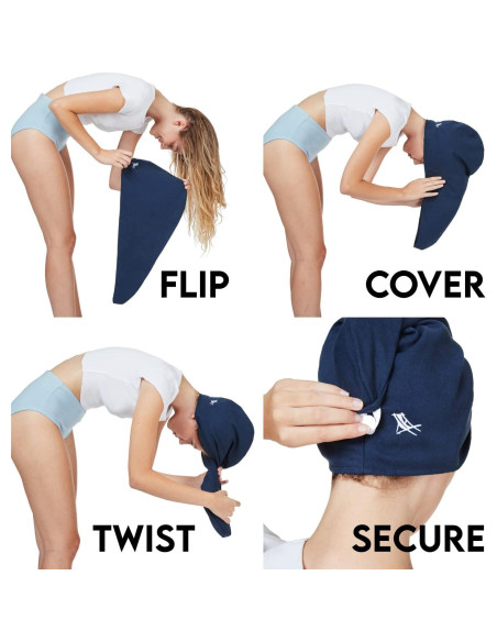 Toalla Turbante Dock & Bay Beige Bora Bora - Súper Absorbente