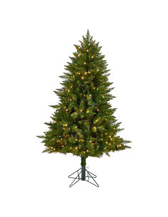 Árbol de Navidad Artificial Casi Natural 5 pies con 250 Luces LED