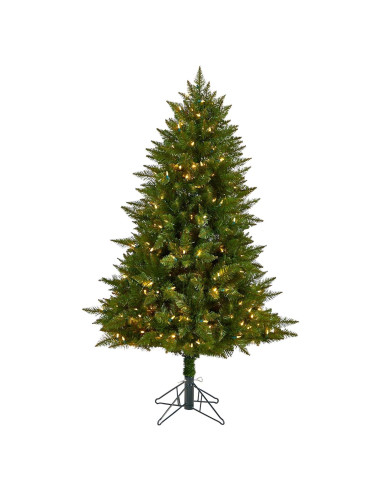 Árbol de Navidad Artificial Casi Natural 5 pies con 250 Luces LED