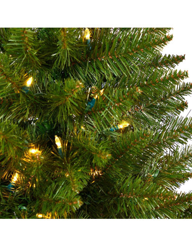 Árbol de Navidad Artificial Casi Natural 5 pies con 250 Luces LED