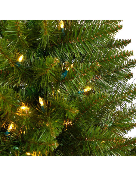 Árbol de Navidad Artificial Casi Natural 5 pies con 250 Luces LED