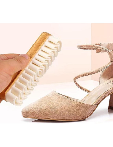 Set de 2 Cepillos de Limpieza Edney para Zapatos de Cuero