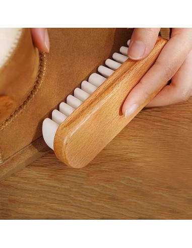 Set de 2 Cepillos de Limpieza Edney para Zapatos de Cuero