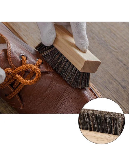 Set de 2 Cepillos de Limpieza Edney para Zapatos de Cuero