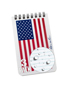 Cuaderno Espiral Impermeable Rite in the Rain 3x5" Paquete de 3
