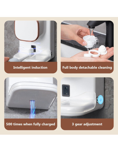 Dispensador Automático de Pasta de Dientes Jeorywoet Blanco USB