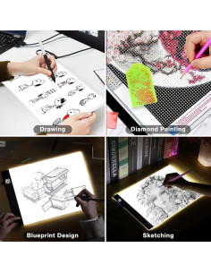 Tablero de Luz A4 Funshot con Alimentación USB y 4 Clips 2