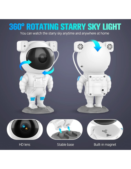 Proyector de Estrellas Mantra Impex Oro con Control Remoto