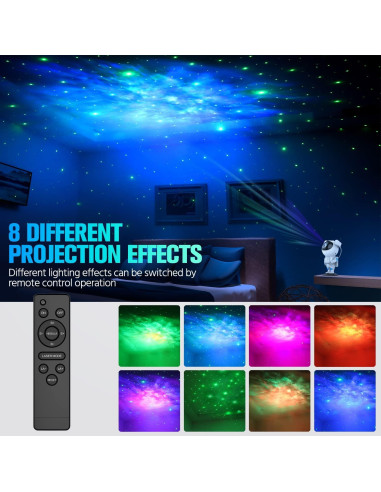 Proyector de Estrellas Mantra Impex Oro con Control Remoto