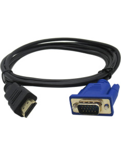 Cable HDMI a VGA 1.8m Blue Elf 1080P Conector Baño de Oro 2