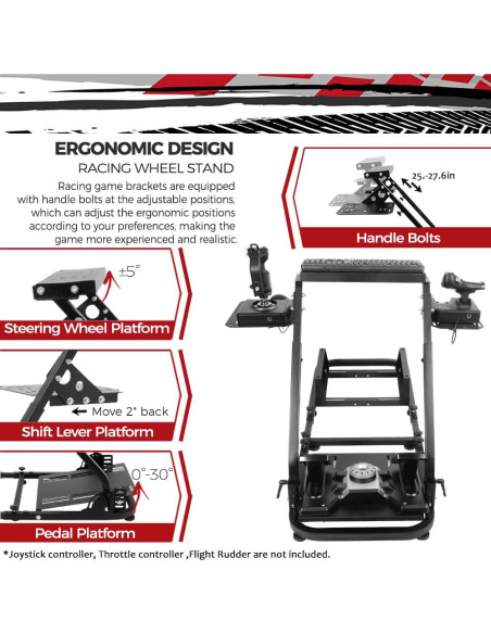 Simulador de Vuelo Racing Cockpit Supllueer Compatible Logitech G29 G920