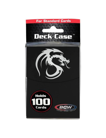 Caja de Cartas BCW Negra para TCG | Acepta 100 Cartas