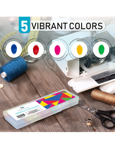 Enhebradores de Agujas Hula Home 30 Piezas con Estuche