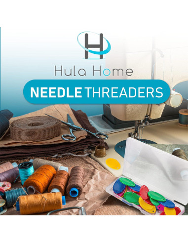 Enhebradores de Agujas Hula Home 30 Piezas con Estuche