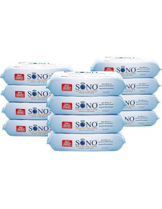 Toallitas Desinfectantes SONO - Grado Médico, Sin Alcohol - 12 Paquetes de 80 Toallitas 2