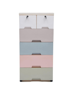 Cajonera Apilable HYYKJ-US 5 Niveles Color Macaron 30kg