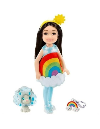 Muñeca Chelsea Unicornio Mattel 15 cm con Llavero