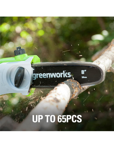 Sierra de Poste Greenworks 40V 8" Batería 2.0Ah Incluida