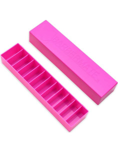 Caddy de Cuchillas BarberMate Rosa con Tapa Desmontable 2