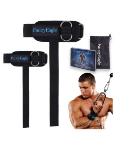 Correas de levantamiento de pesas FancyEagle 33 cm con anillo en D