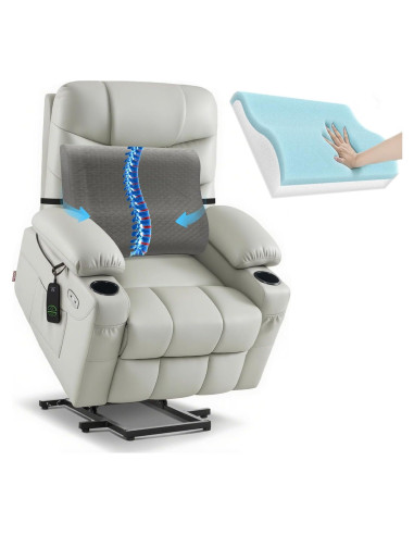 Cojín Lumbar Ergonómico Kamellia Gris Oscuro - Espuma de Memoria