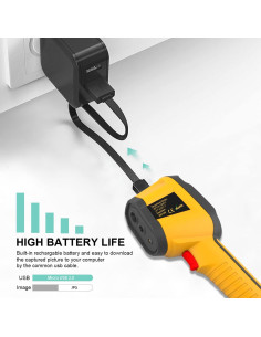 Cámara Termográfica Hti HT-03 Infrarroja Portátil 120x90 2