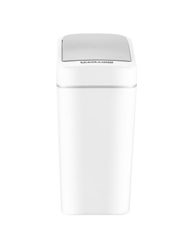 Bote de Basura Ninestars 7L con Sensor de Movimiento Blanco